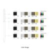 Pen design schematic and color options chart