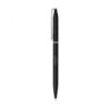Elegant black designer ballpoint pen on white background