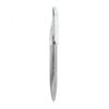 Silver retractable pen with side clip