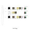 Pen design components and customizable color range display