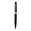 Black promotional ballpoint pen with silver accents