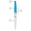 Labelled diagram of multi-feature promotional pen