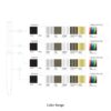 Diagram showing customizable color ranges for products