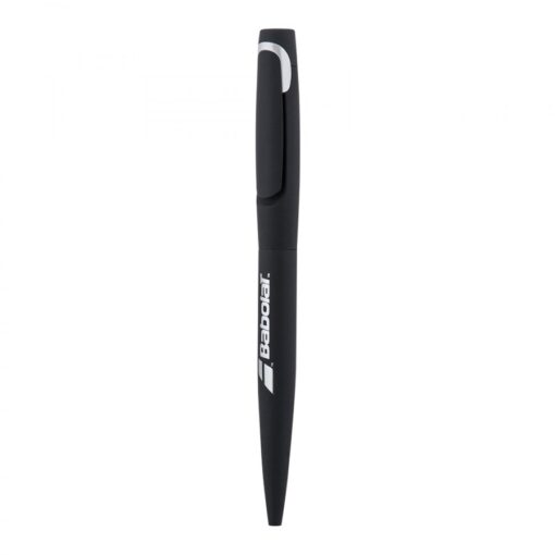 Black Babolat branded ergonomic pen isolated on white