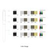 Diagram showing customizable color ranges for product design