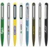 Branded ballpoint pens collection with company logos