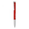 Red Vodafone-branded pen with silver accents