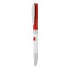 White and red branded ballpoint pen