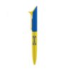 Yellow and blue IKEA branded ballpoint pen