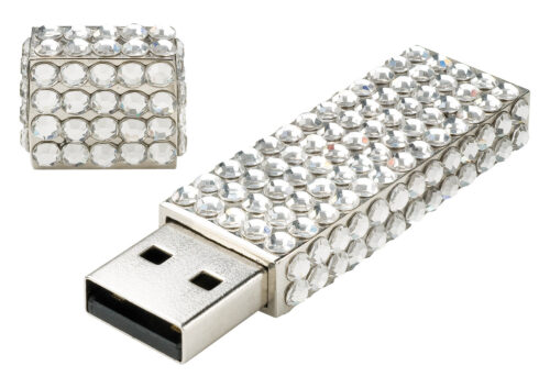 Custom Diamond Encrusted Bling Usb with Logo