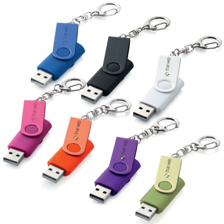 Custom Metallic Twister Usb with Logo
