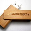 Personalise Bamboo Timber Swivel Usb - Custom Eco Friendly Gifts Online