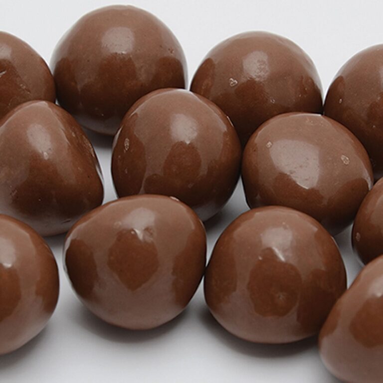 Custom Milk Choc Raspberry Shots with Logo