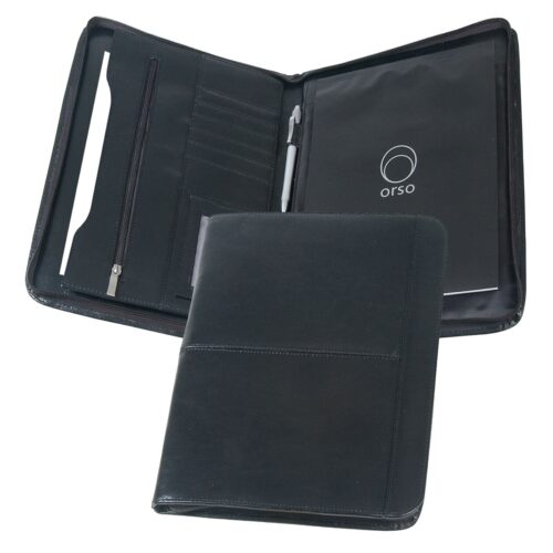 Custom Zurich Leather Compendium with Logo