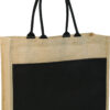 Custom Contrast Eco Jute Bag with Logo