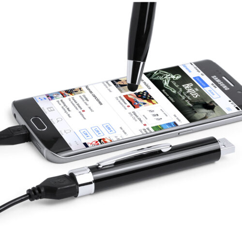 Custom Power Bank Stylus Touch Ball Pen Solius with Logo