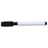 Whiteboard marker with black cap on white background