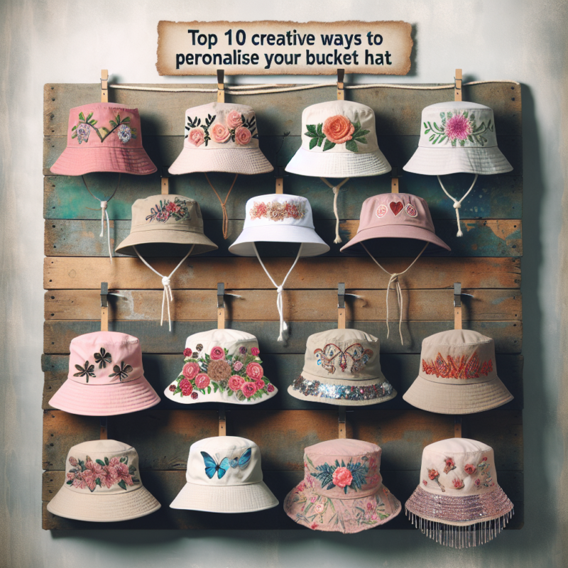 How to personalise Bucket Hats