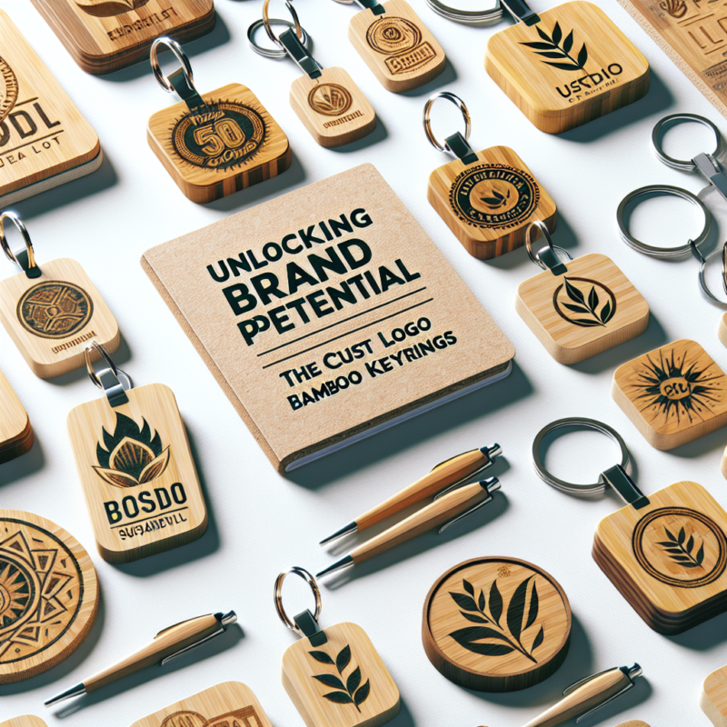 Benefits of adding logo to promotional Bamboo Keyrings