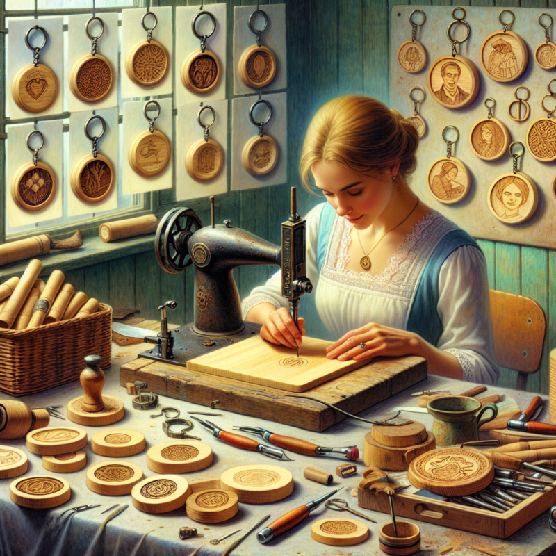 How to personalise Bamboo Keyrings