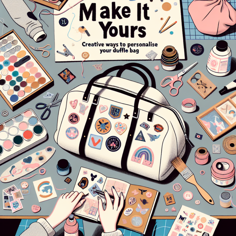 How to personalise Duffe Bag