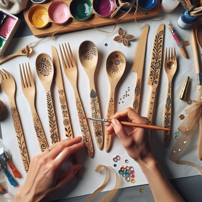How to personalise Bamboo Cutlery Sets