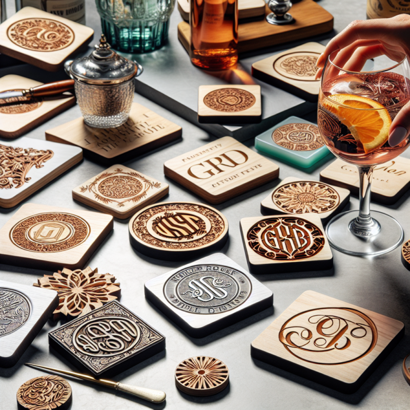 personalized drink coasters