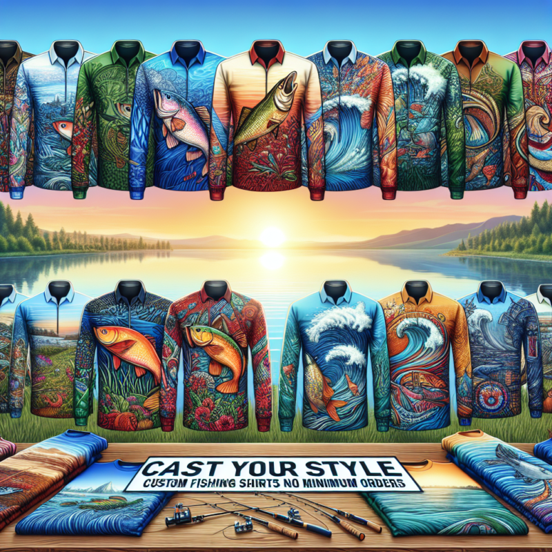 custom fishing shirts no minimum