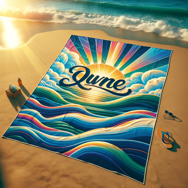 large personalised beach towels