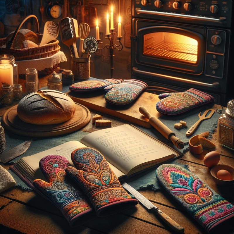 personalised oven mitts