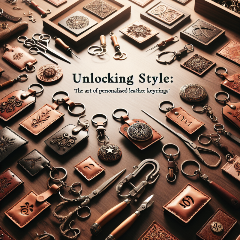 personalised leather keyring