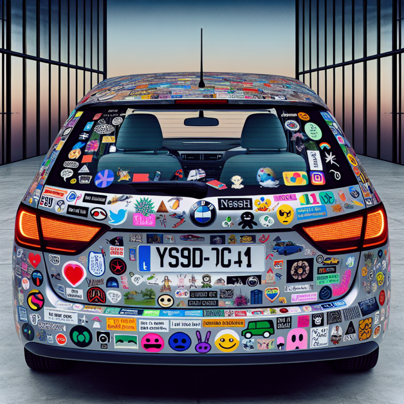 personalised car bumper stickers