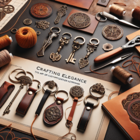 custom leather keyring