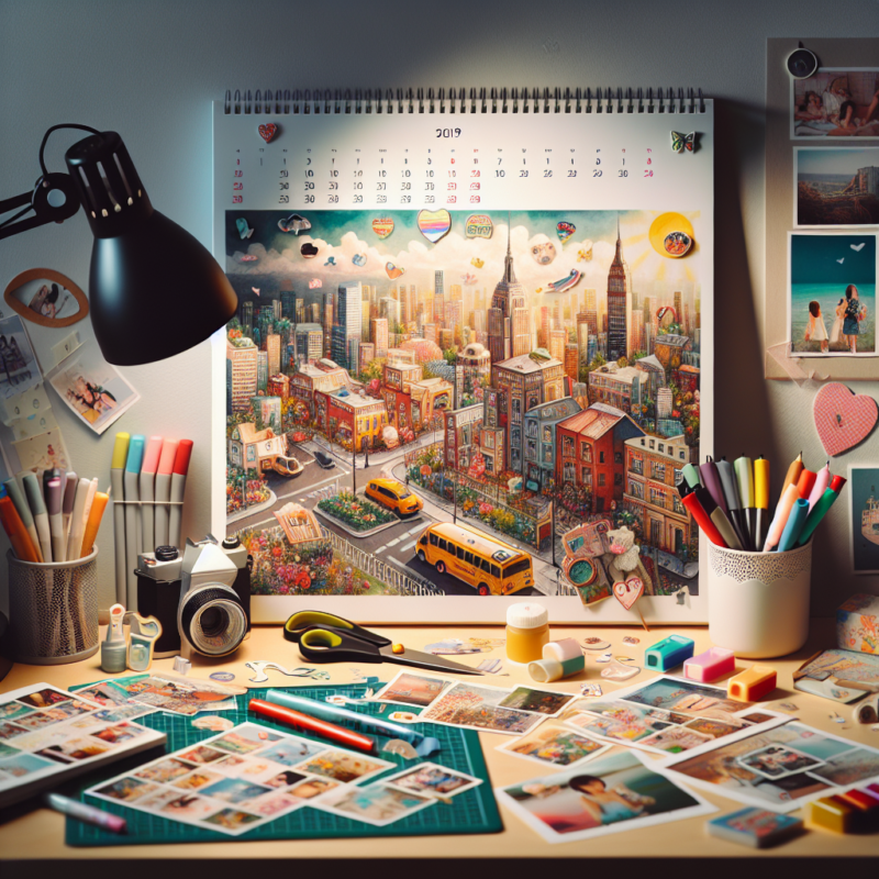 personalized desk calendar