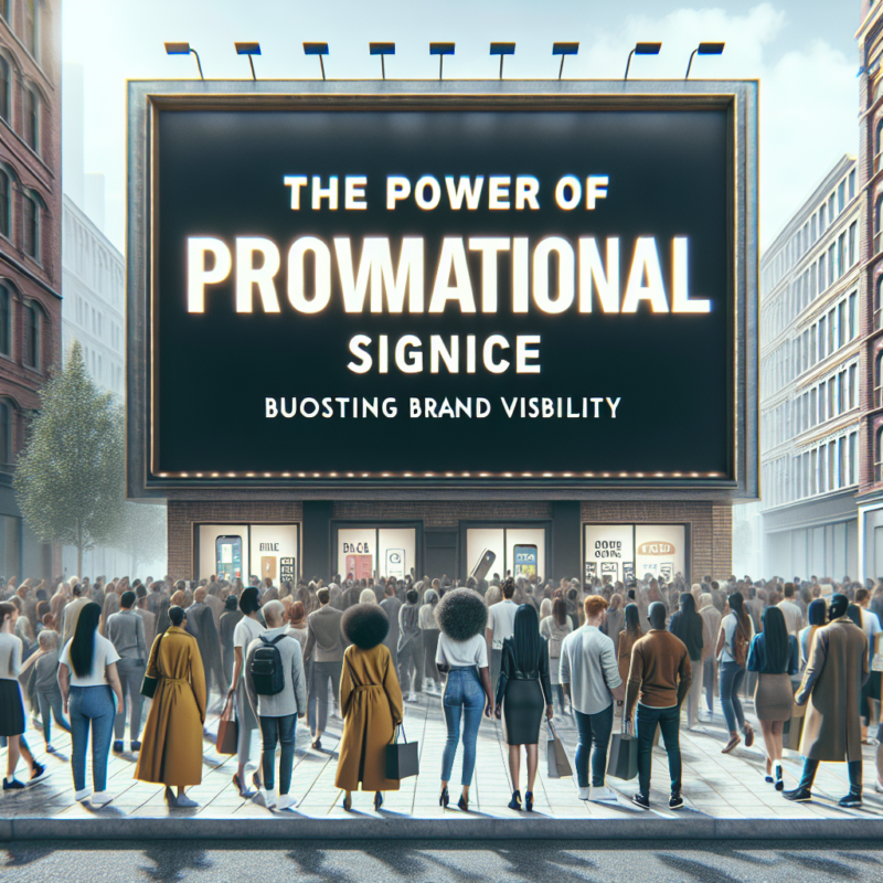 promotional signage